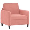 vidaXL 4-delige Loungeset met sierkussens en kussens fluweel roze