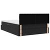 vidaXL Opslag bed met matras met hoofdeinde Zwart 140 x 190 cm Fluweel