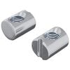 vidaXL Barrelmoeren 2 st zilver M6 x 13 mm Metaal