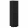 vidaXL Highboard Zwart Eiken 35 x 37 x 142 cm Bewerkt hout