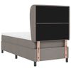 vidaXL Boxspring bed met matras met hoofdeinde Taupe 100 x 200 cm Stof