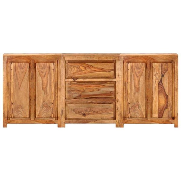 vidaXL Dressoir met 3 lades en 4 deuren massief hout