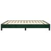 vidaXL Bedframe zonder matras 160x200 cm fluweel donkergroen