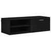 vidaXL Houten Kast met lade Zwart 100,5 x 39 x 30 cm Bewerkt hout