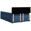 vidaXL Boxspring met matras stof blauw 140x190 cm