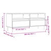 vidaXL Tv-meubel 100x34,5x44,5 cm bewerkt hout grijs sonoma eikenkleur