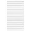 vidaXL Zebra rolgordijn 135x200 cm stofbreedte 130,9cm polyester wit