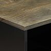 vidaXL Salontafel 80x50x40 cm massief mangohout lichtgrijs