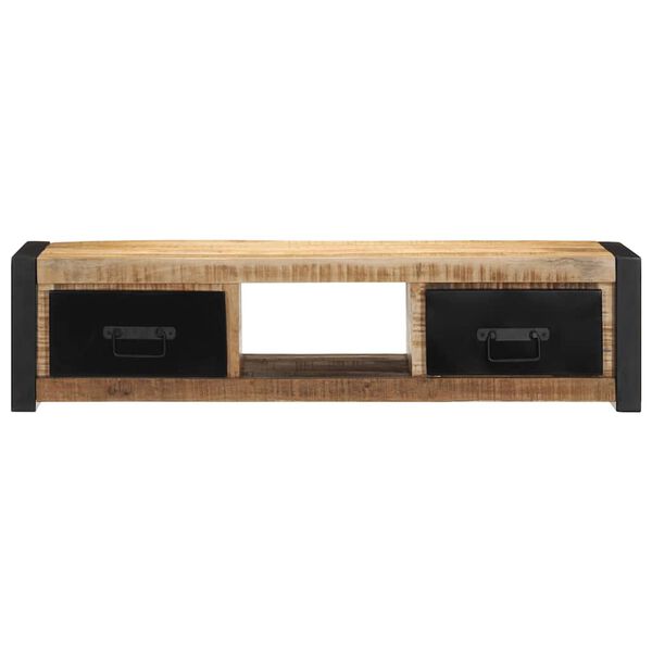 vidaXL Tv-meubel 100x30x25 cm massief ruw mangohout