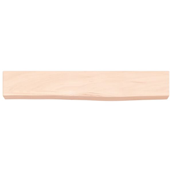 vidaXL Wandschap 60x10x6 cm onbehandeld massief eikenhout