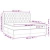 vidaXL Boxspring met matras fluweel donkergroen 200x200 cm