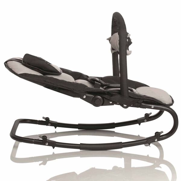 Little World Wipstoel Stardust zwart en grijs LWBO001-GYBK