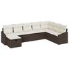 vidaXL Tuin Sofa Set met kussen met opslag 8 pcs poly rattan