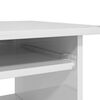 vidaXL Bureau 80x45x74 cm bewerkt hout hoogglans wit
