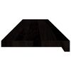 vidaXL Traptreden 12 st 110x25x2 cm massief eikenhout donkerbruin