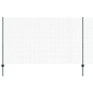 vidaXL Gelaste Draadhek met Paal 10 x 1,4 m PVC-Coated Staal Groen