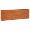 vidaXL Plantenbak verhoogd 240x40x77 cm cortenstaal roestig