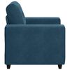 vidaXL Sofastoel Blauw 100x78x80 cm Fluweel