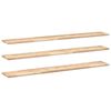vidaXL Wandschappen 3 st zwevend 120x20x2 cm onbehandeld acaciahout