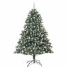 vidaXL Kunstkerstboom met 300 LED Groen 240 cm PVC en Plastic en Staal