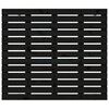 vidaXL Hoofdbord wandmontage 81x3x91,5 cm massief grenenhout zwart