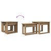 vidaXL Koffietafel Set 2 pcs Artisan Eiken Bewerkt hout