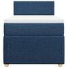 vidaXL Boxspring met matras stof blauw 100x200 cm