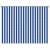 vidaXL Buitenrolgordijn 90% UV-blok Blauw en Witte Streep 160 x 140 cm