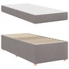 vidaXL Bedframe met matras Taupe 100 x 200 cm Stof