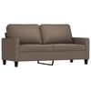vidaXL 3-delige Loungeset met kussens stof taupe