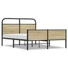 vidaXL Bedframe zonder matras bewerkt hout sonoma eikenkleur 140x190cm