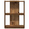 vidaXL Boekenkast 3-laags 60x30x80 cm bewerkt hout oud houtkleur