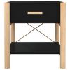 vidaXL Nachtkastjes 2 st 42x38x45 cm bewerkt hout zwart