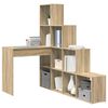 vidaXL Hoekbureau Sonoma Eiken 101,5 x 149,5 x 149,5 cm Bewerkt hout