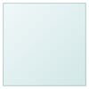 vidaXL Tafelblad 30x30 cm gehard glas transparant