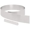 vidaXL Tuinrand 4 st 450 x 15 cm Roestvrij staal Zilver
