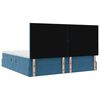 vidaXL Opslag bed met matras Donkerblauw 200 x 200 cm Fluweel