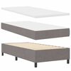 vidaXL Boxspring bed met matras met LED Taupe 100 x 200 cm Stof