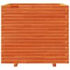 vidaXL Plantenbak 80x80x72 cm massief grenenhout wasbruin