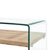 vidaXL Salontafel 98x45x31 cm gehard glas transparant