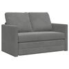 vidaXL Slaapbank vloermodel 2-in-1 122x204x55 cm fluweel donkergrijs