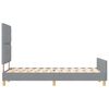 vidaXL Bedframe met hoofdeinde Lichtgrijs 120 x 200 cm Stof