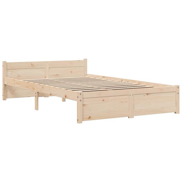 vidaXL Bedframe massief hout 120x190 cm