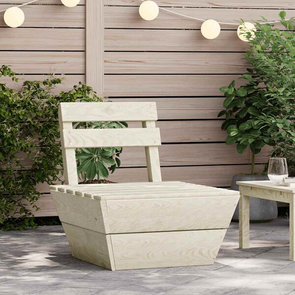 vidaXL Middenbank sectioneel pallet geïmpregneerd vurenhout