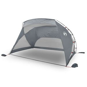 vidaXL Strandtent 274x178x170/148 cm 185T polyester grijs
