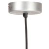 vidaXL Hanglamp rond 25 W E27 28,5 cm zilverkleurig