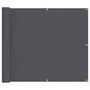 vidaXL Balkonscherm 90x800 cm 100% oxford polyester antracietkleurig