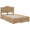 vidaXL Bedframe met hoofdeinde Artisan Eiken 120 x 200 cm Bewerkt hout