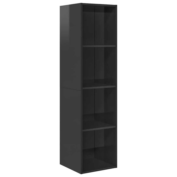 vidaXL Tv-wandmeubel 37x37x142,5 cm bewerkt hout hoogglans grijs