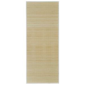 vidaXL Tapijt rechthoekig 120x180 cm bamboe naturel